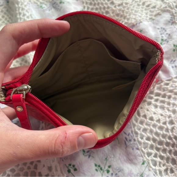 Red Kate Spade Camellia Street Mini Pouch/ Wallet - Picture 4 of 5